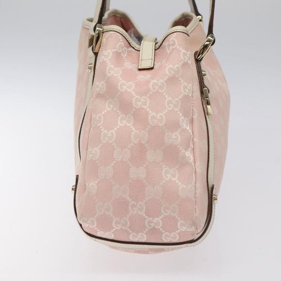 GUCCI GG Canvas Tote Bag Gold Pink 130736 Auth EC310 - Picture 4 of 16